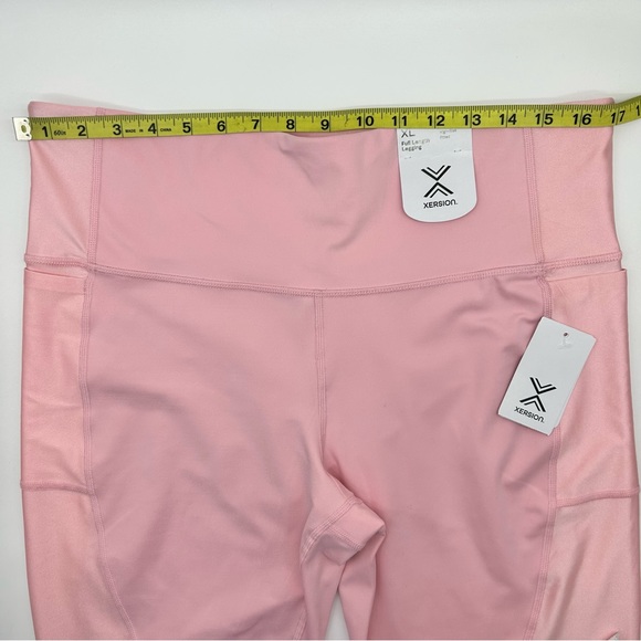 Xersion Women's Shine Pink Full Length High Rise Quick Dry Legging Size L XL XXL - Picture 9 of 11
